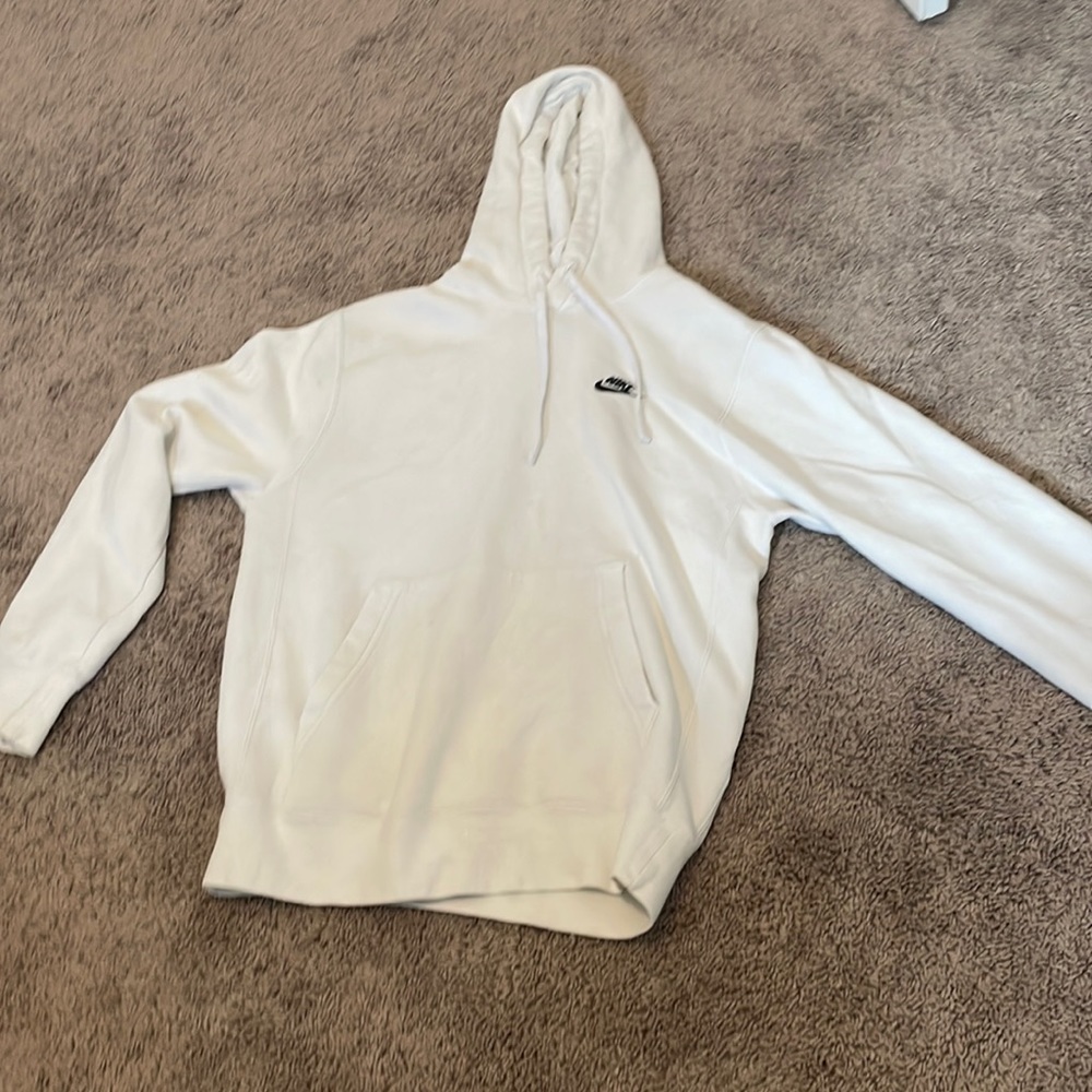 Nike sweatshirt, white, small